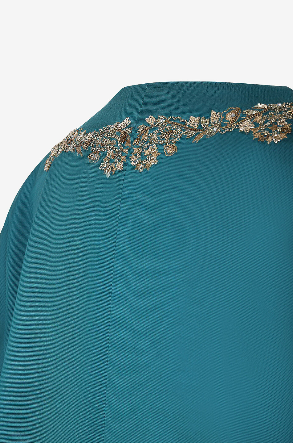 Perlenbestickte Jacke mit Fransen Kasaya Festive Leafy Paisley