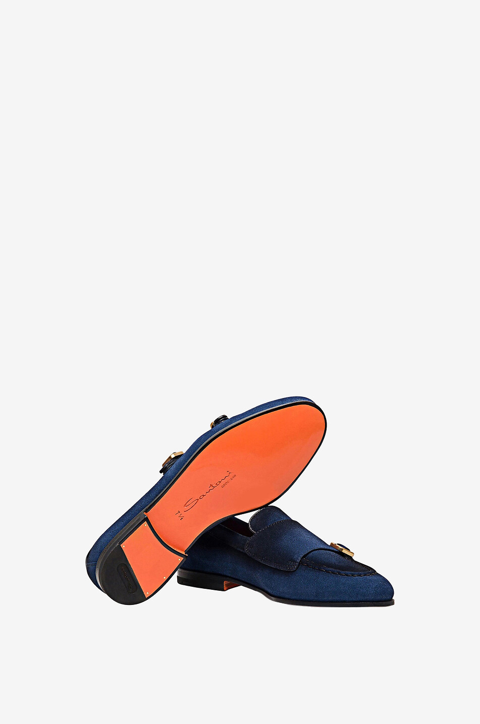 SANTONI Mocassins en daim Homme BLEU FONCE 4