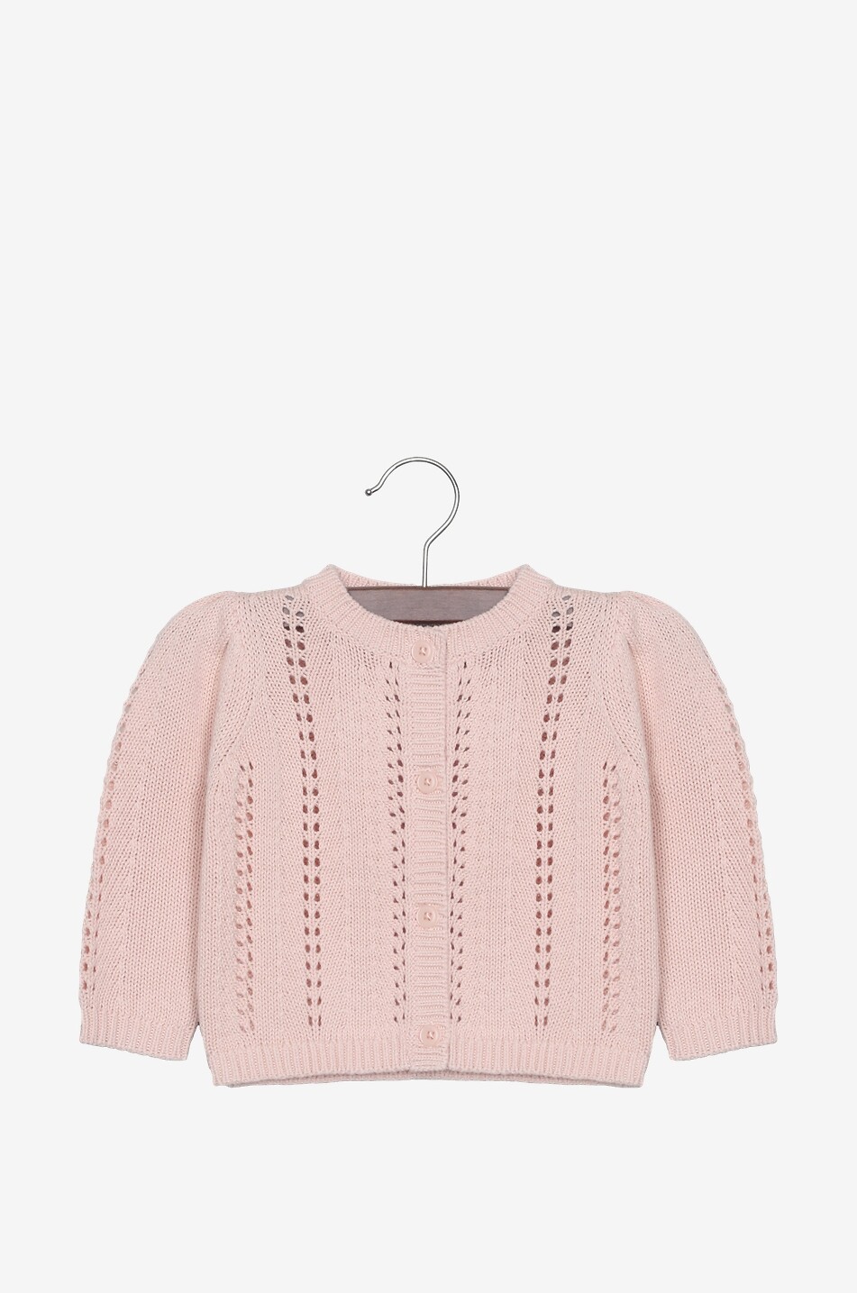 Cardigan ajouré bébé en coton