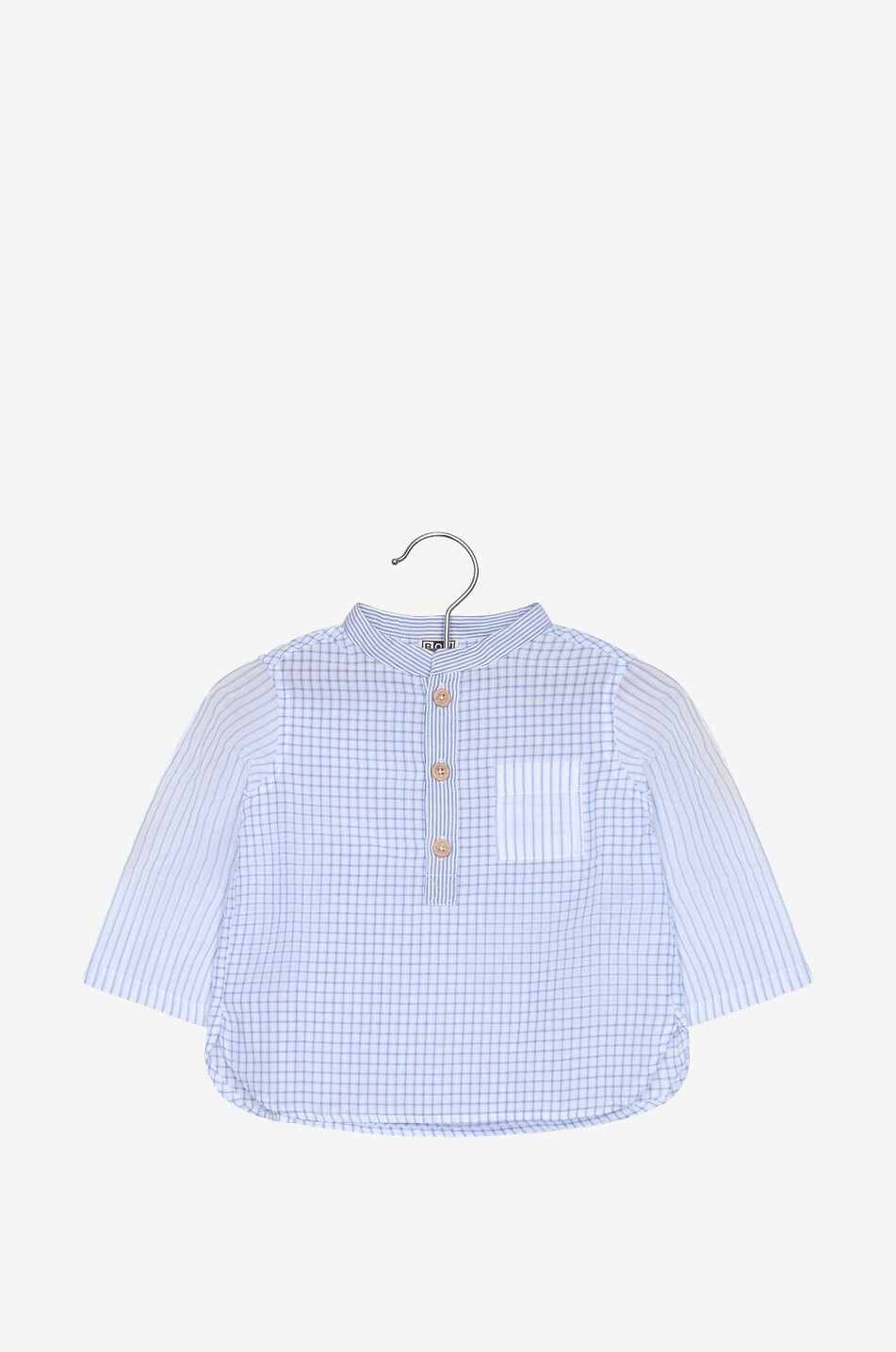 Langärmeliges Karohemd für Babys aus Baumwolle