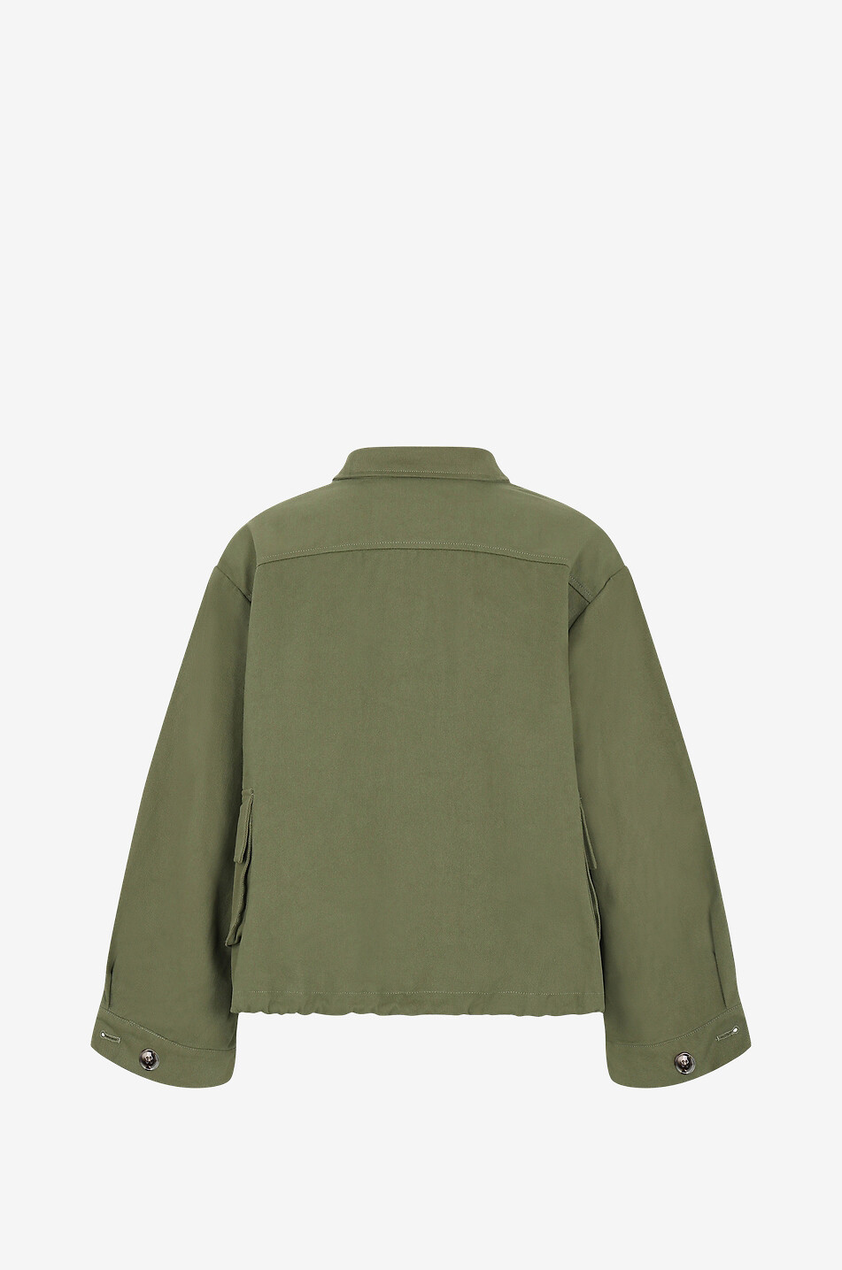 Veste utilitaire boxy en gabardine