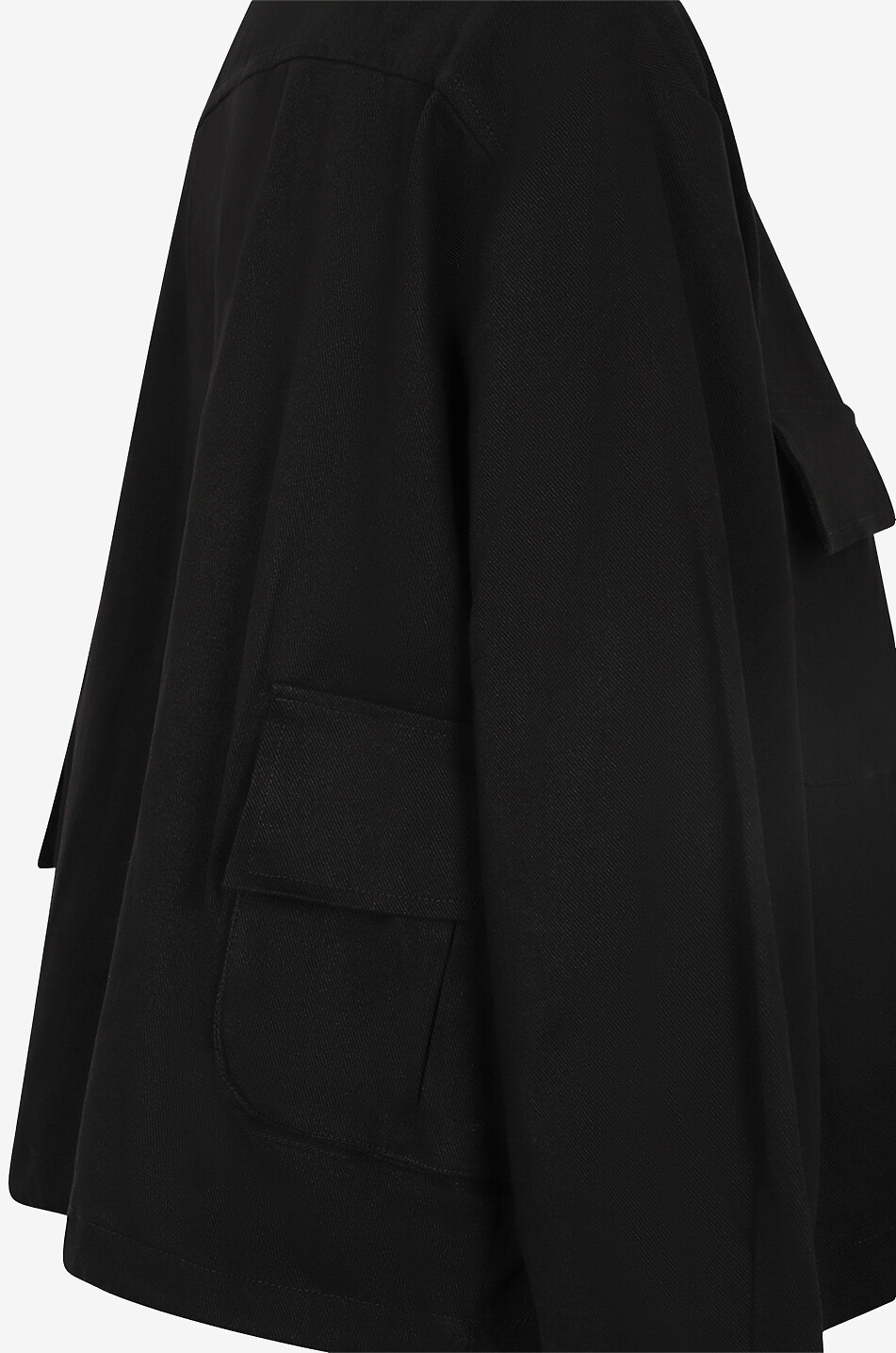 Veste utilitaire boxy en gabardine