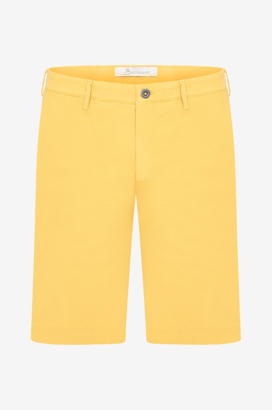 Cotton and linen Bermuda shorts