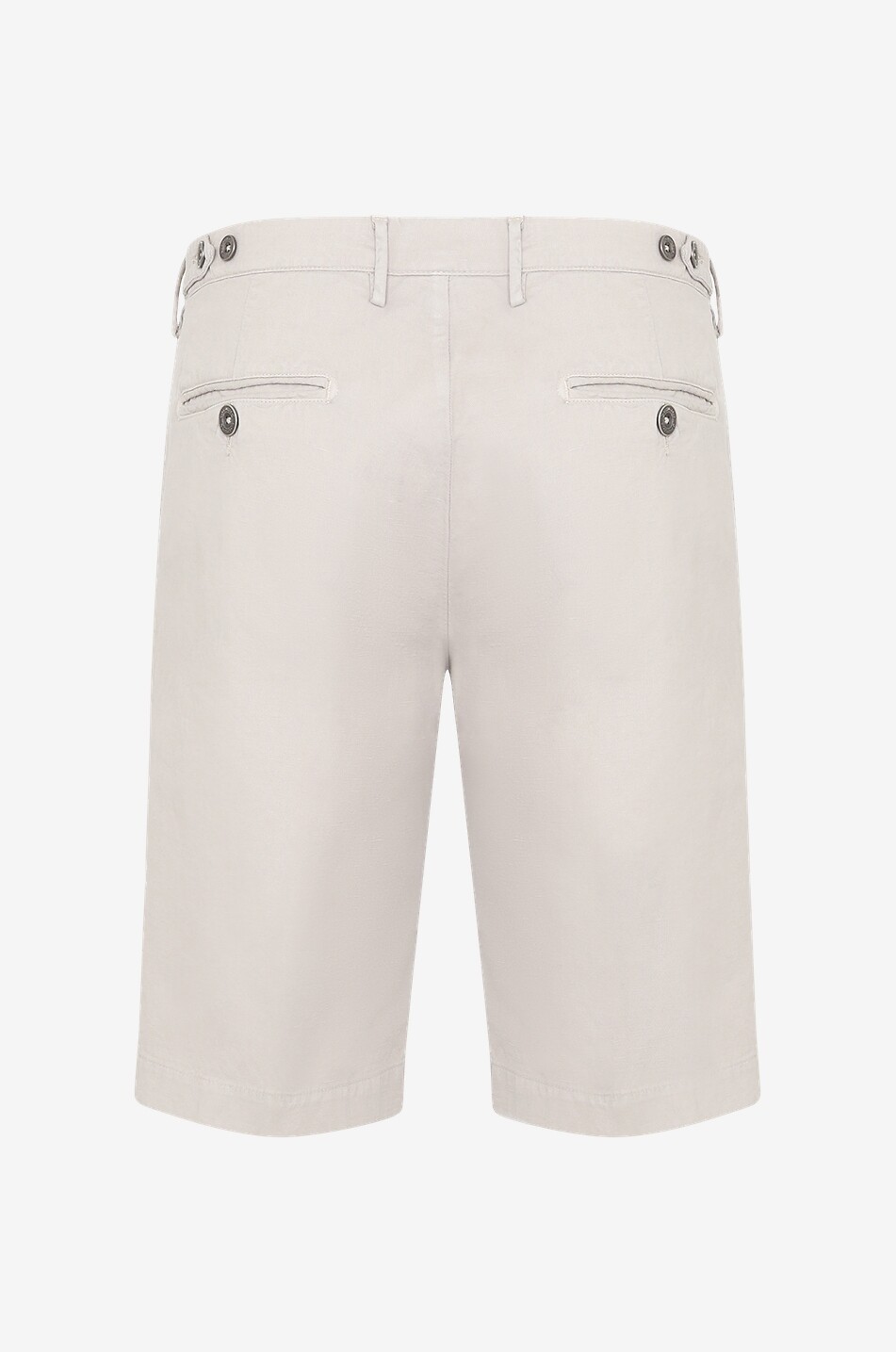 B SETTECENTO Cotton and linen Bermuda shorts Men BROWN 2