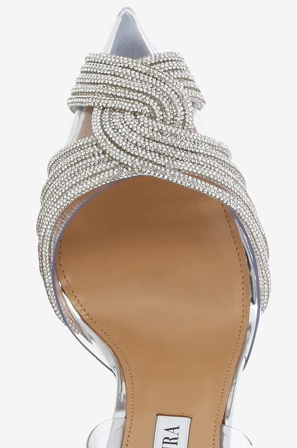 AQUAZZURA Gatsby Sling 75 slingback pumps Women SILVER 5