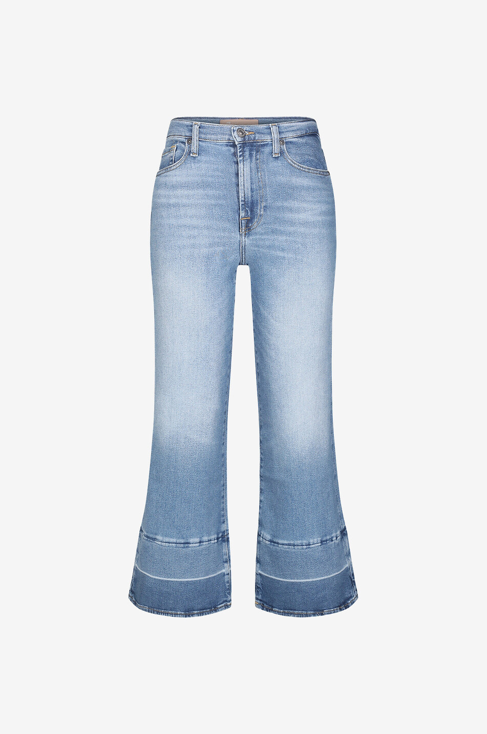 Jean évasé en coton et modal The Cropped Jo Luxe Vintage