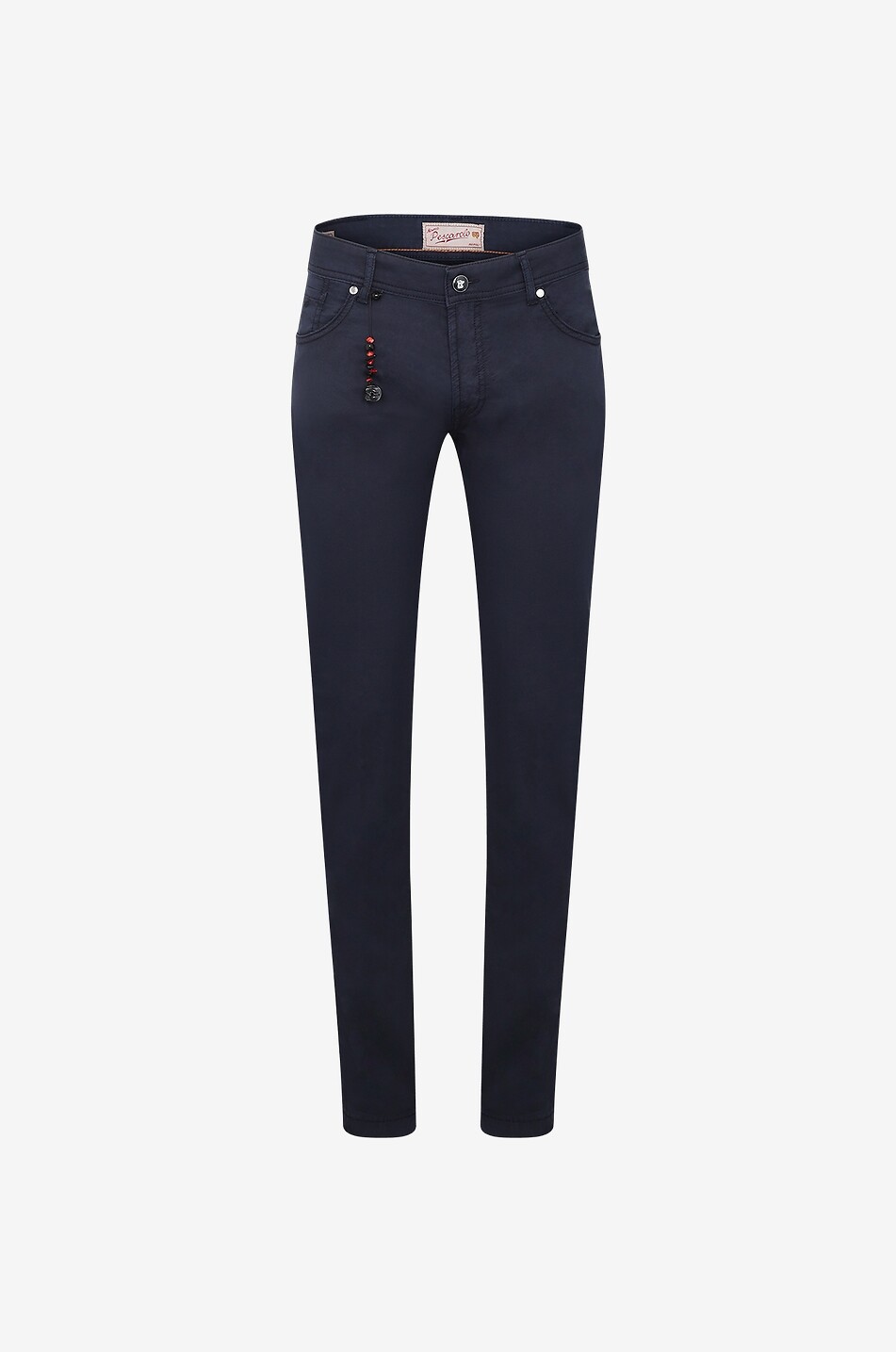 Schmal geschnittene Jeans aus Baumwolle und Seide Nerano