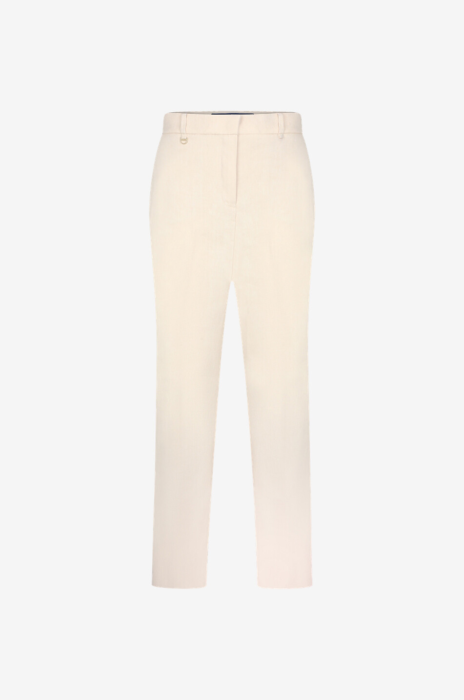 Anastasia linen and cotton straight-leg trousers