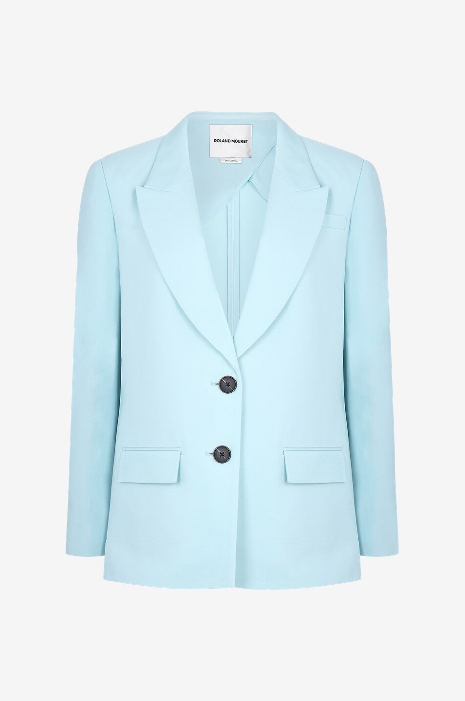 Einreihiger Blazer aus Wolle und Seide