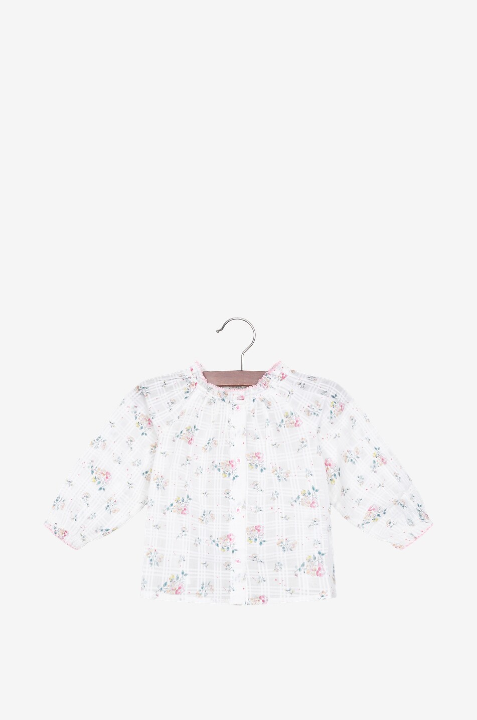BONTON Odette cotton baby blouse Baby WHITE 1