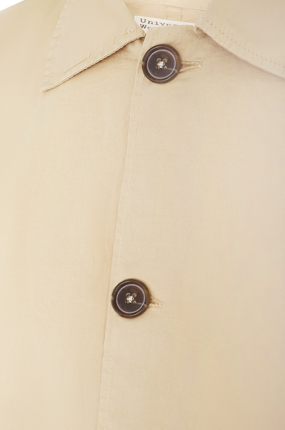 UNIVERSAL WORKS Hemd mit langen Ärmeln aus Bio-Baumwolle Travail Herren BEIGE 3