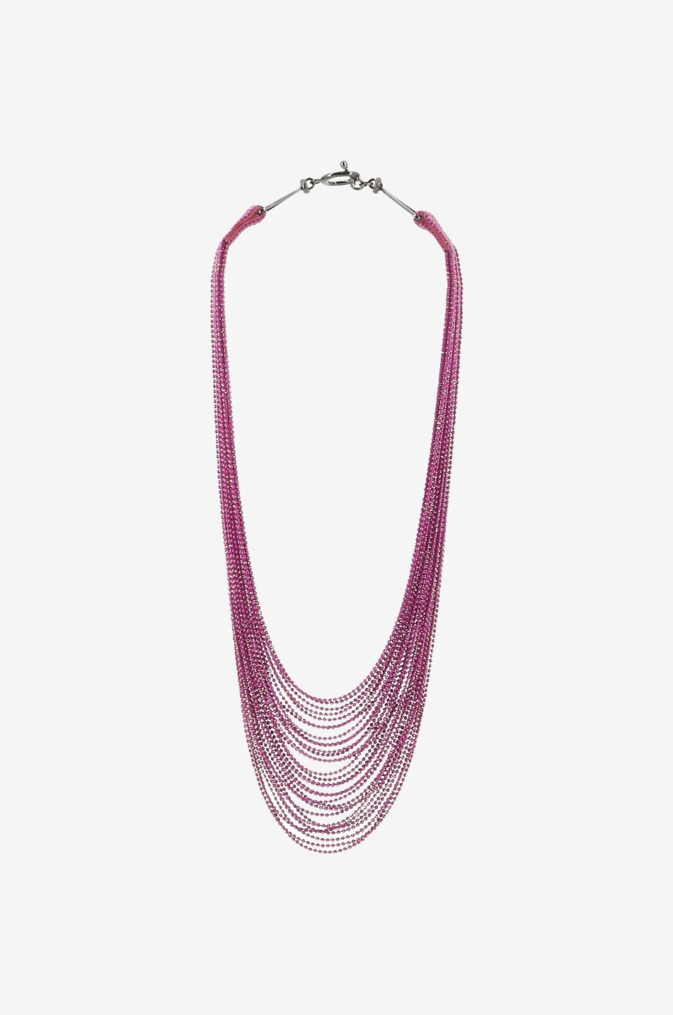 Multi-strand necklace in glittering beads