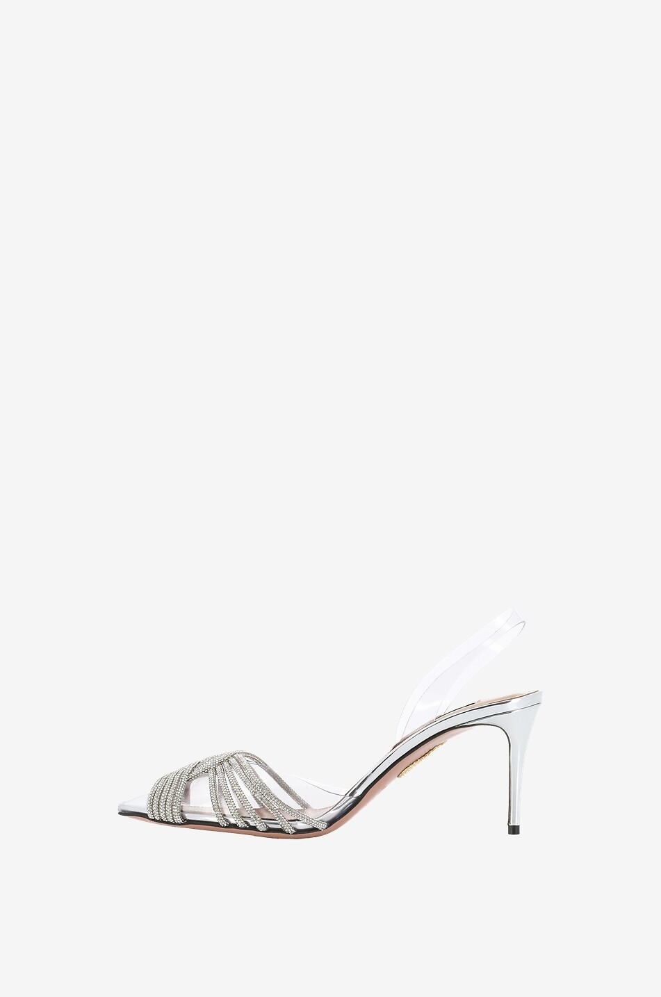 AQUAZZURA Gatsby Sling 75 slingback pumps Women SILVER 3