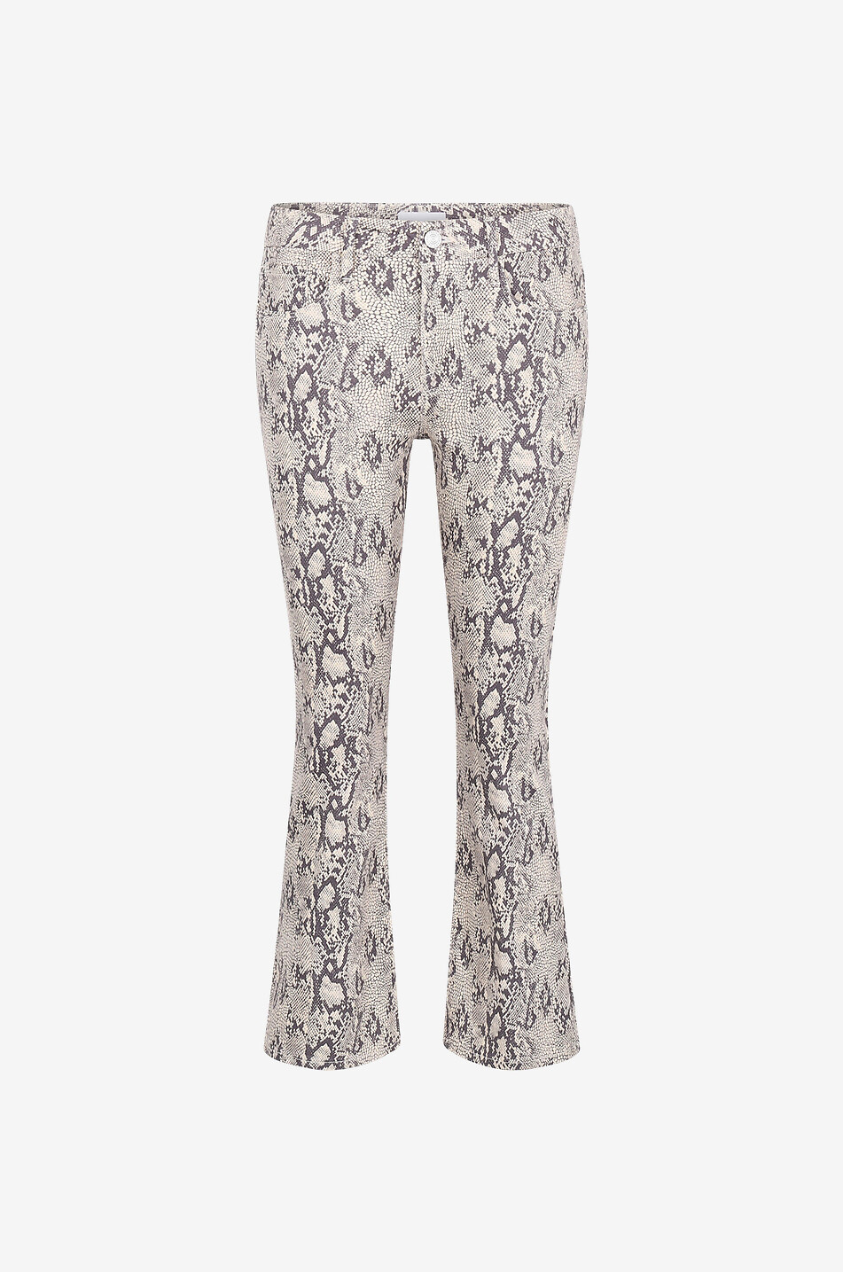 Pantalon évasé en coton Le Crop Mini Boot Python