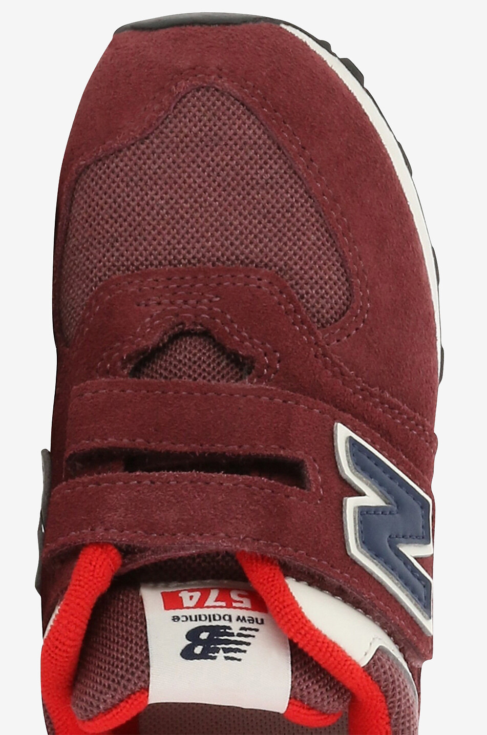NEW BALANCE 574 boys' suede low-top sneakers Boy DARK RED 6