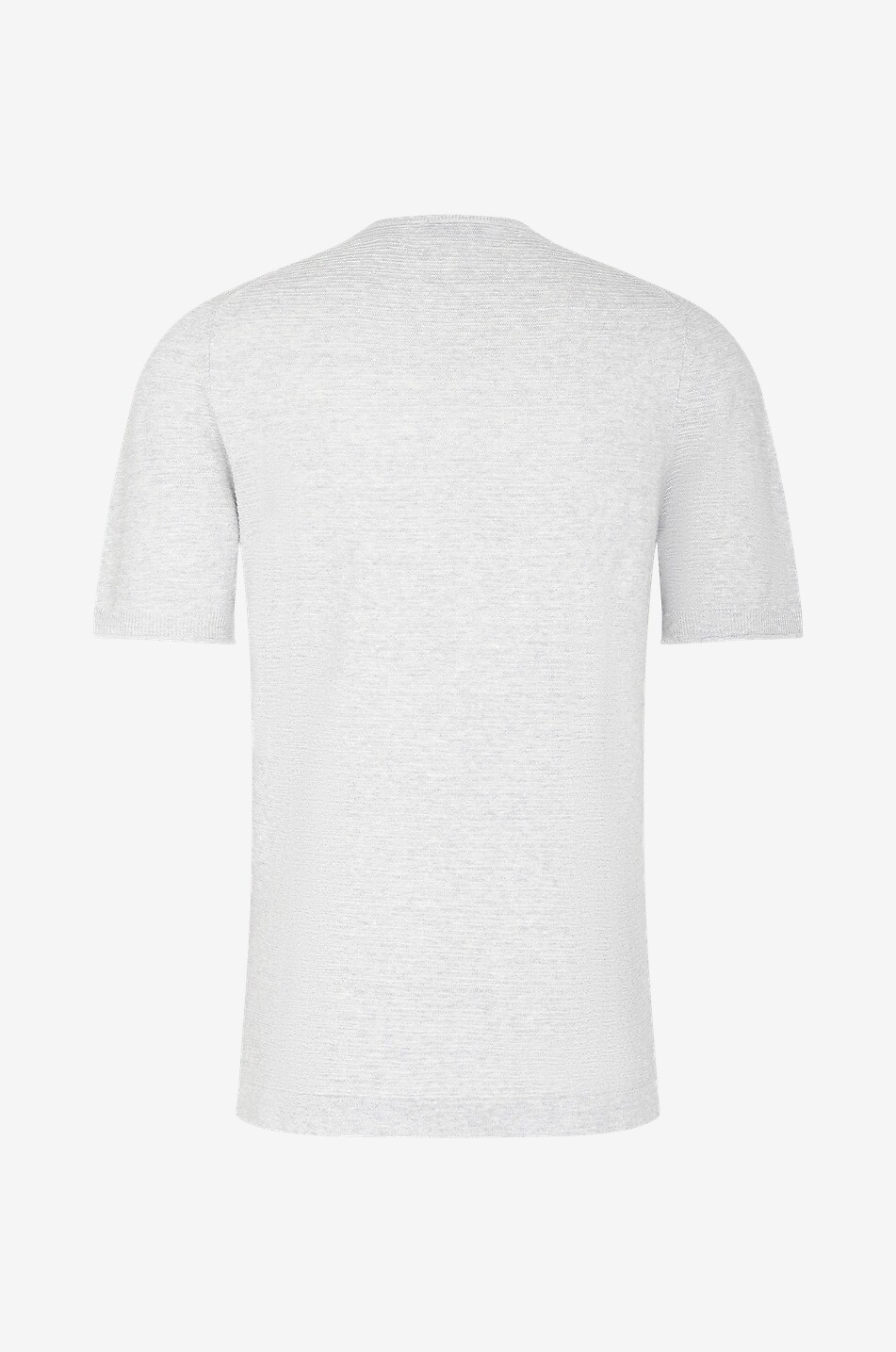 GRAN SASSO T-shirt à col rond en lin et coton Homme GRIS CLAIR 2