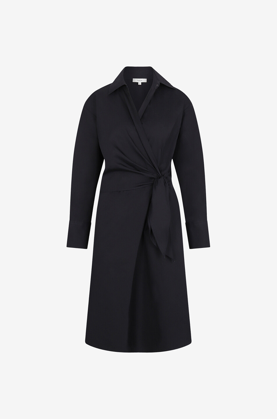 VINCE Robe courte en coton Femme BLEU FONCE 1