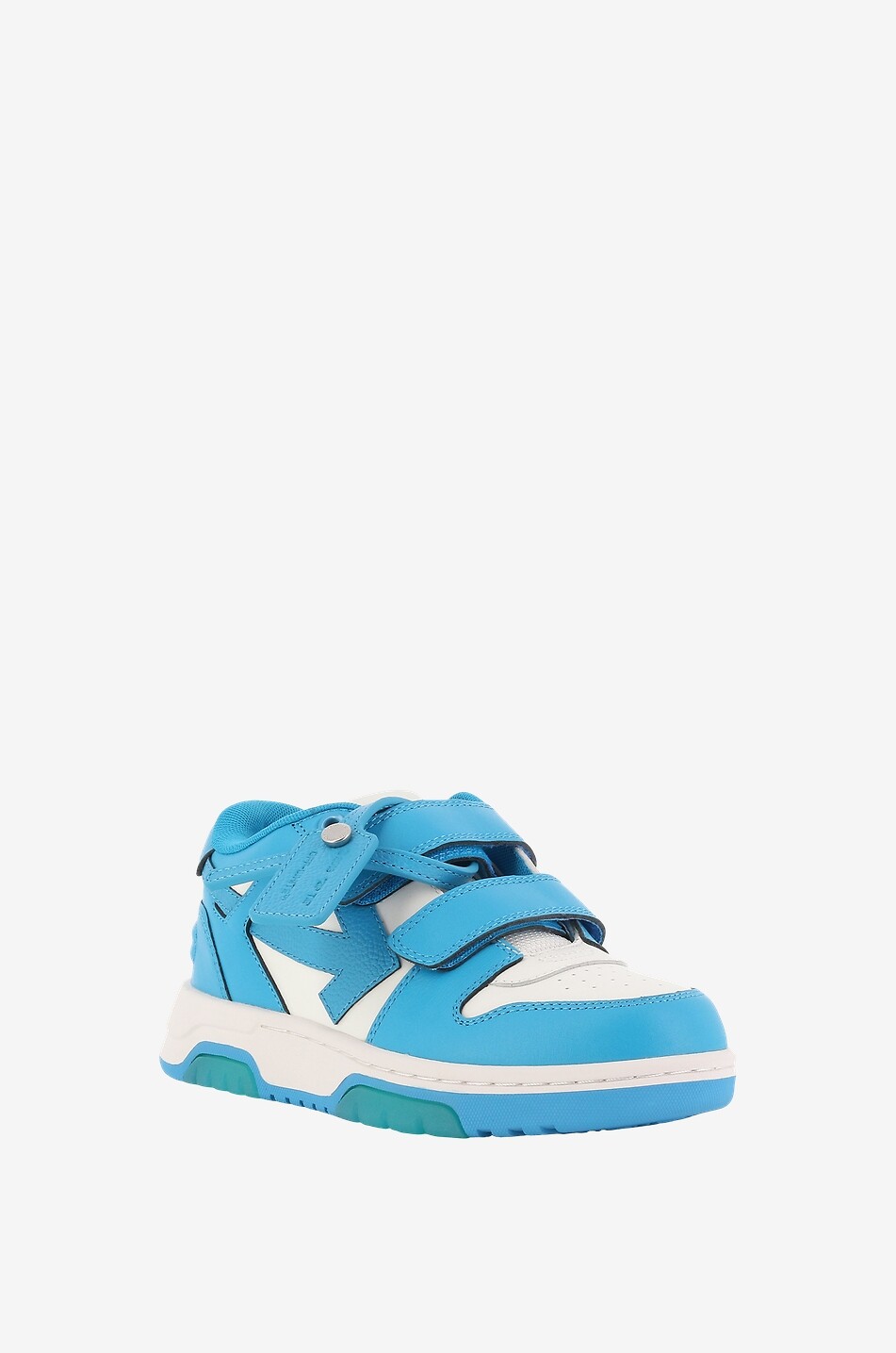 OFF WHITE Out Of Office Straps boy's leather low-top sneakers Boy WHITE 1