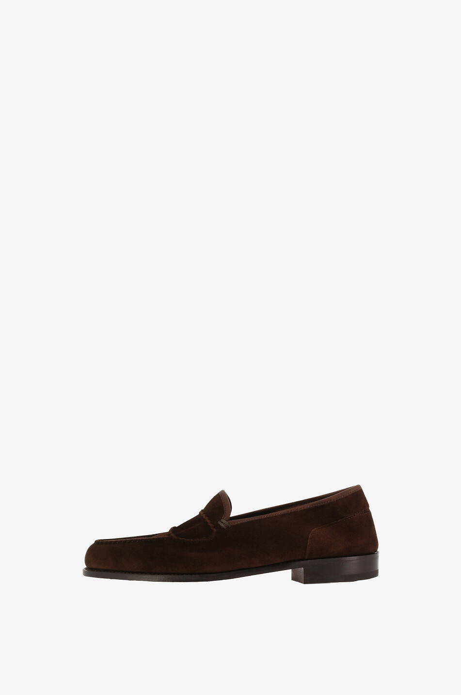 JOHN LOBB Mokassins aus weichem Wildleder Bath Herren DUNKELBRAUN 3