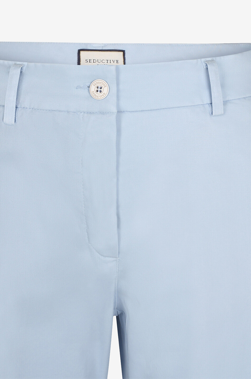 Pantalon droit en coton mélangé Mia