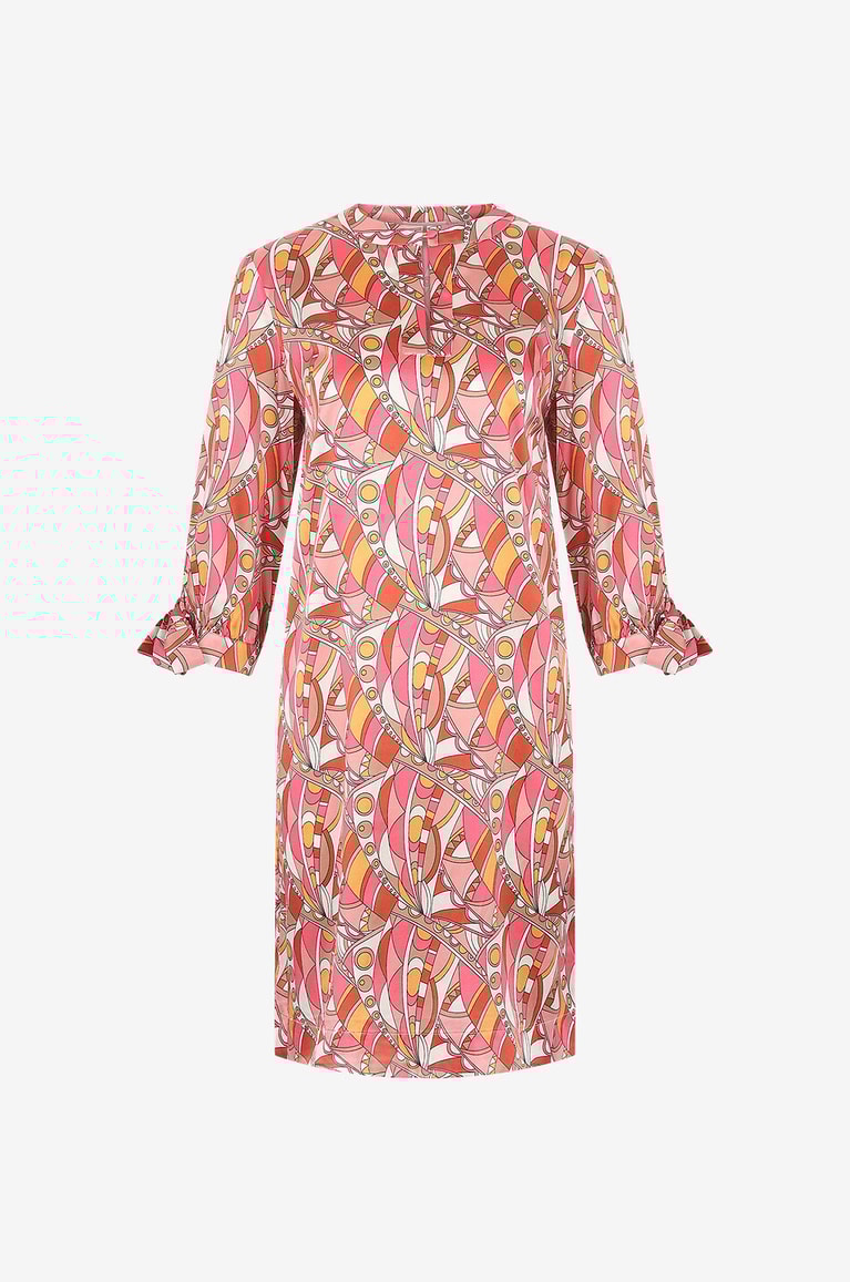 JOYCE & GIRLS Alba silk short dress Women MULTI COLOURED 1 1