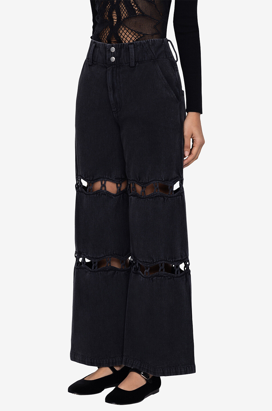 Jeans mit geradem Bein aus Baumwolle Luz