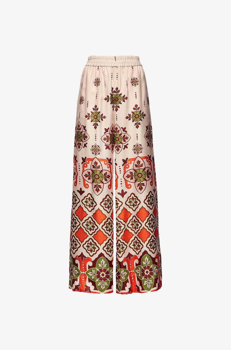 Palazzo Partenope silk wide-leg trousers