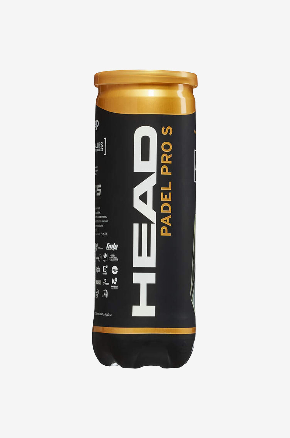HEAD 3er-Pack Padel-Bälle Padel Pro S Unisex Farblos 1