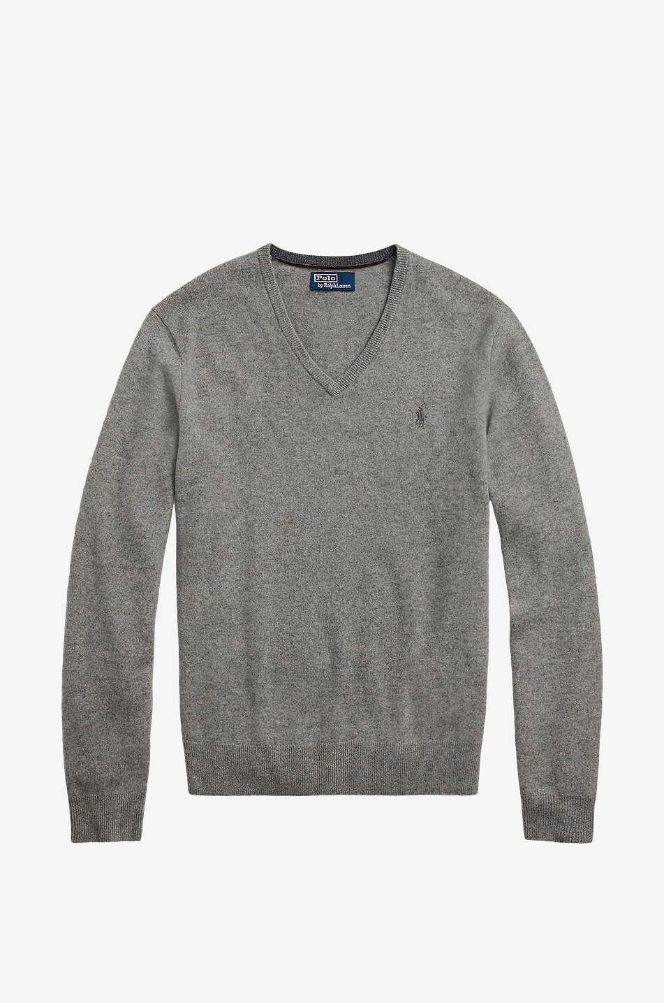 Pull fin à col V en laine Pony