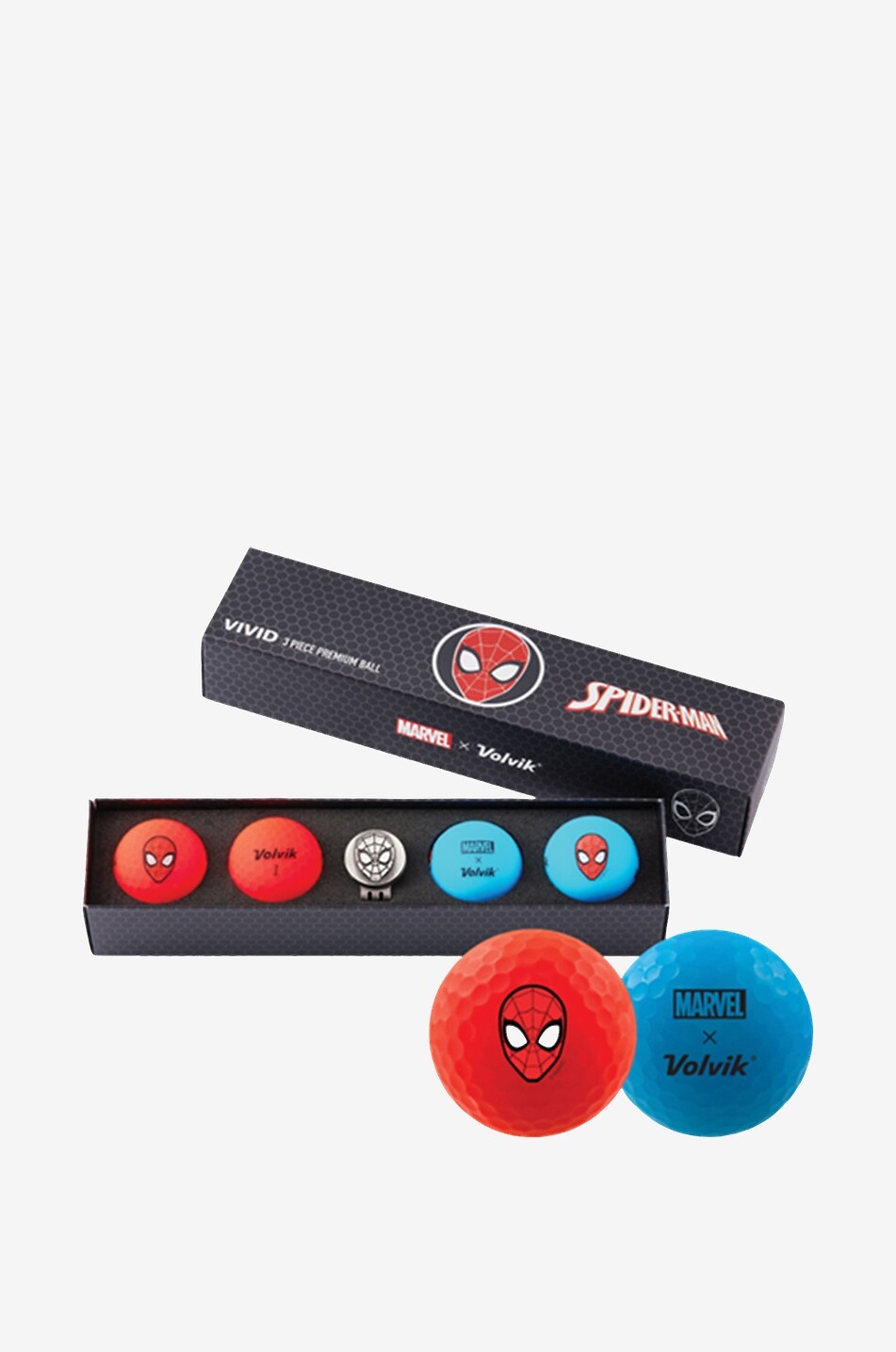 VOLVIK Marvel x Volvik Spider Man set of 4 golf balls Unisex MULTI COLOURED 1