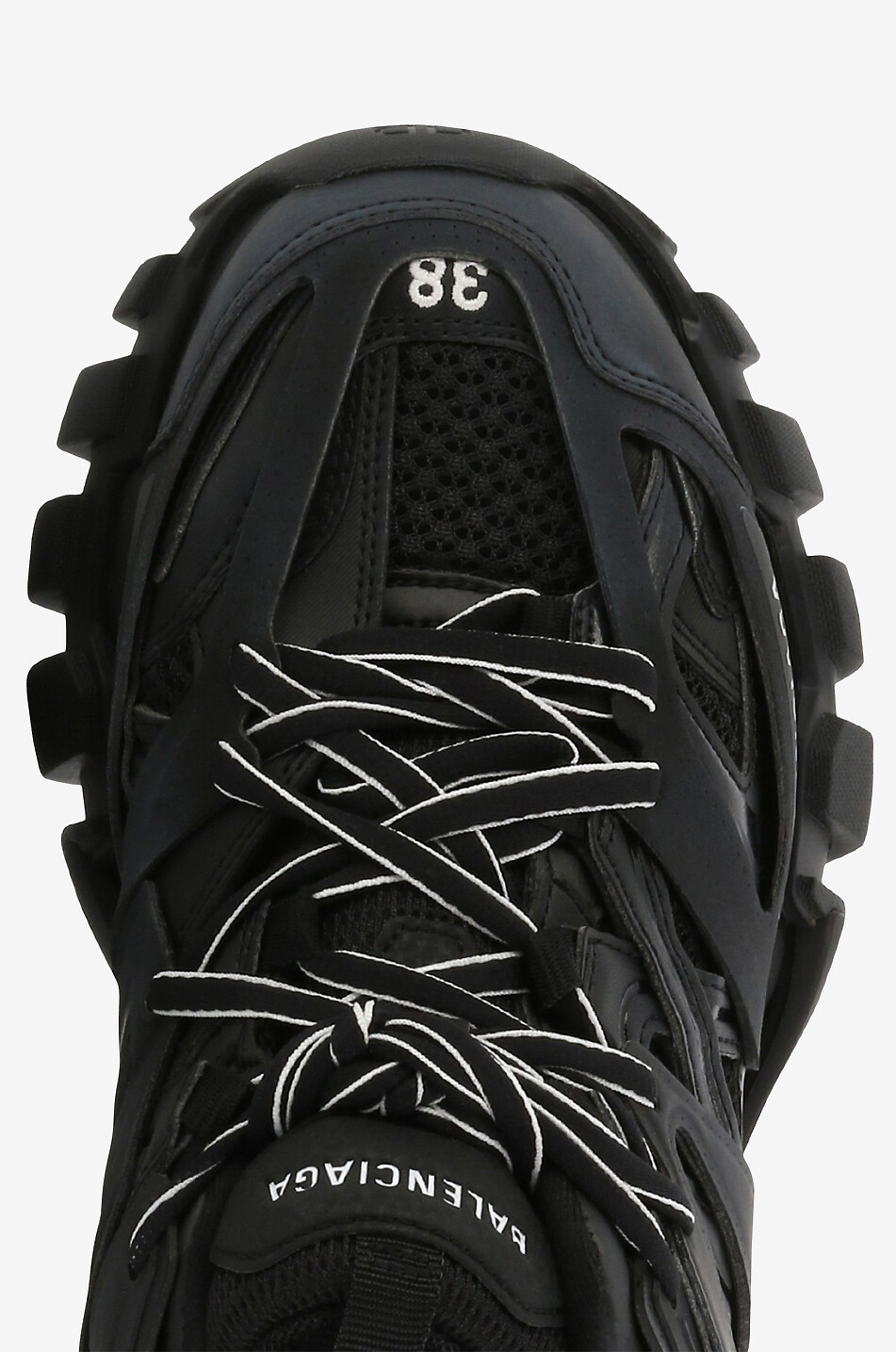 BALENCIAGA Baskets multi-matière détail réfléchissant Track Femme NOIR 5