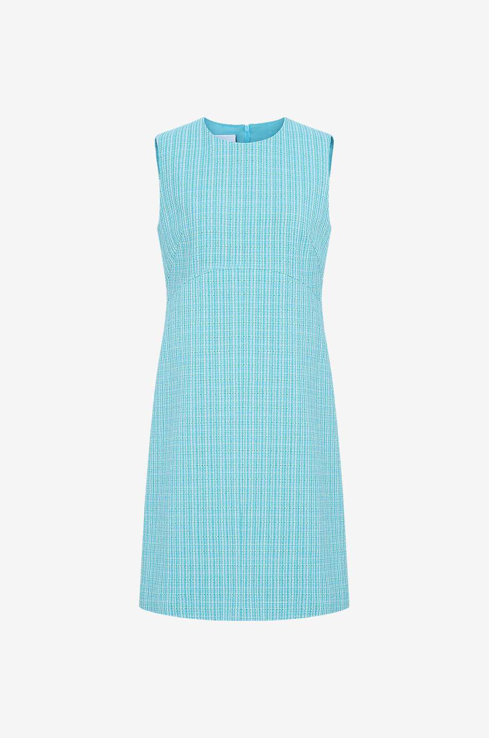 AKRIS PUNTO Sleeveless short A-line tweed dress Women MULTI COLOURED 1