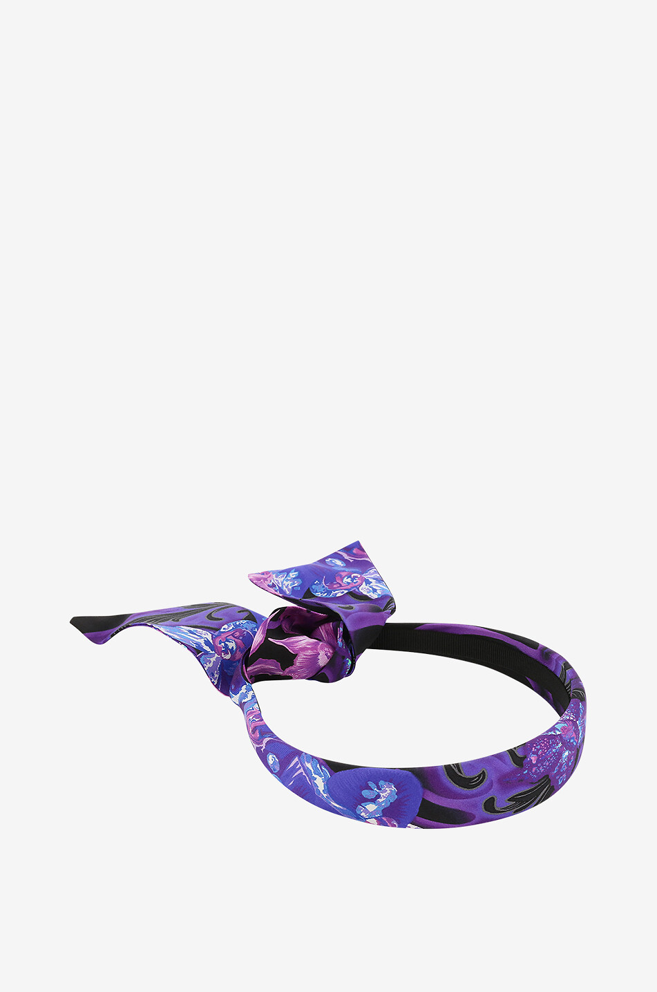 Serre-tête fille en soie Orchid Barocco