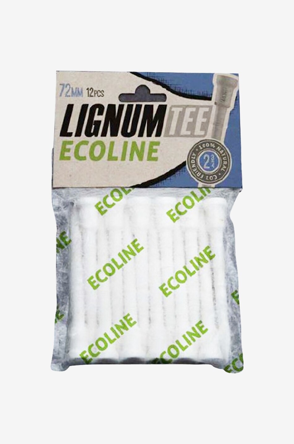 BOSTON GOLF Biologisch abbaubare Golf-Tees Lignum Ecoline 72 mm Unisex WEISS 1