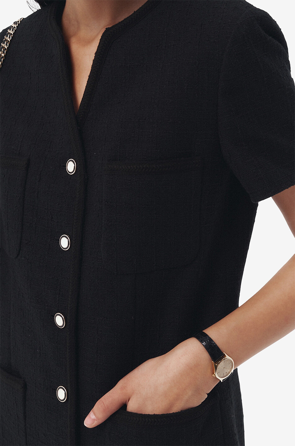 Mini robe en tweed d'été