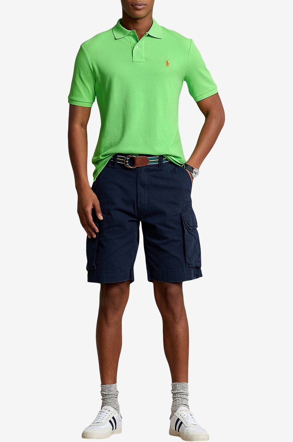 POLO RALPH LAUREN Polo à manches courtes en coton piqué logo Pony Homme VERT 4