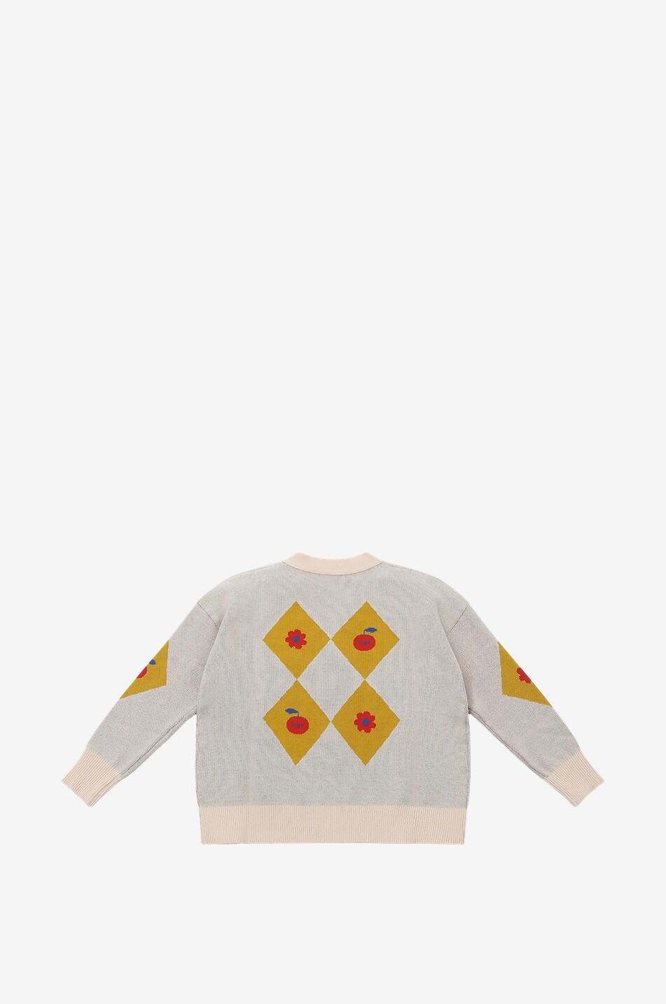 TINYCOTTONS Cardigan für Jungen aus Baumwolle Diamonds Junge CREMEFARBEN 2