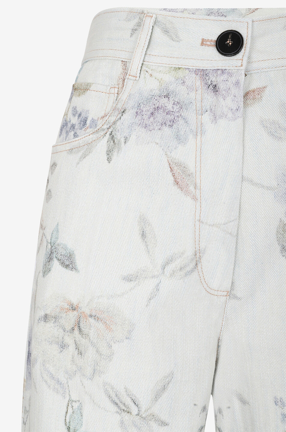 FORTE FORTE Kiss From a Rose cotton straight leg jeans Women BLUE 3