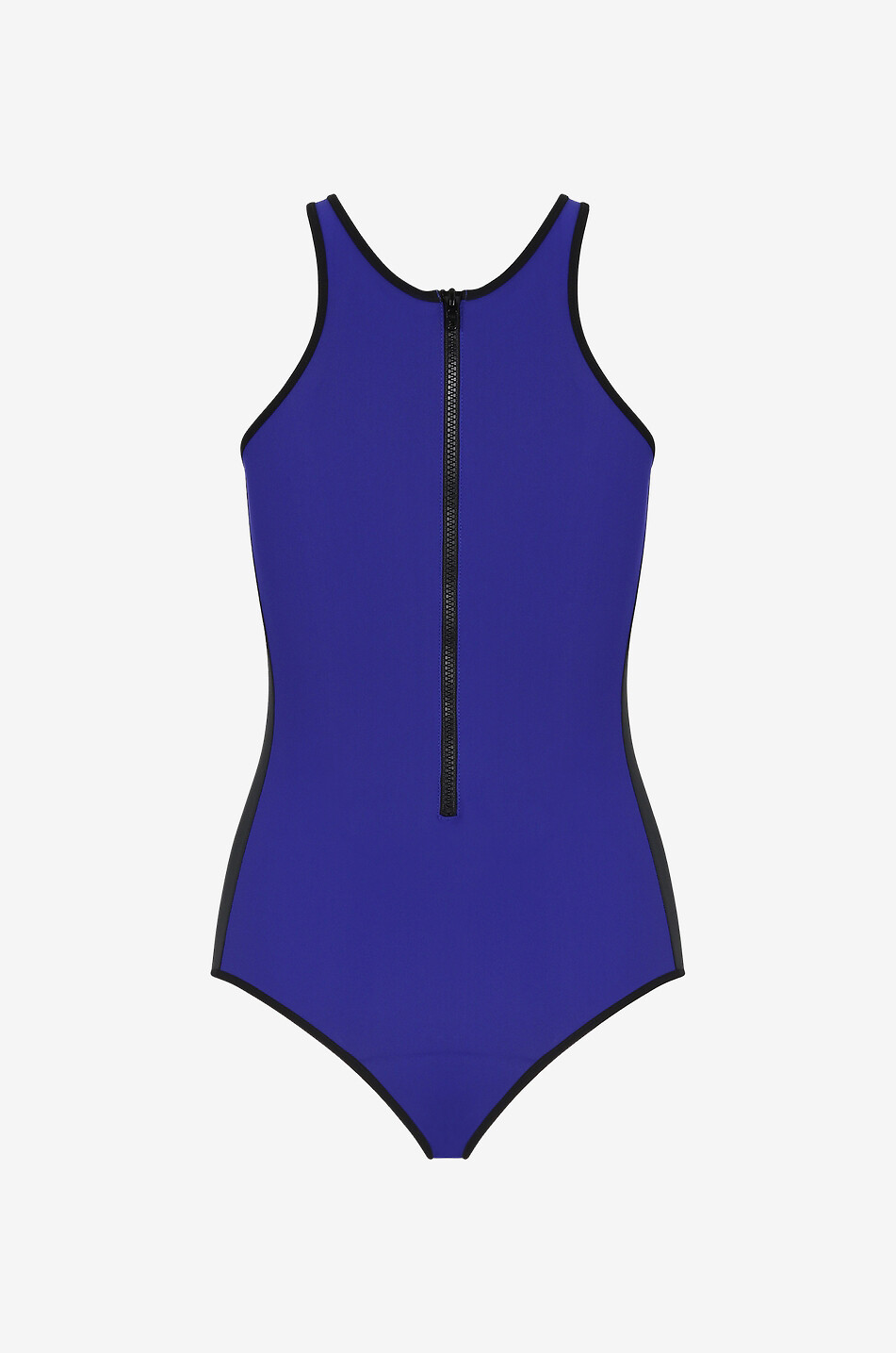 Zweifarbiger Badeanzug mit Zip Bondi