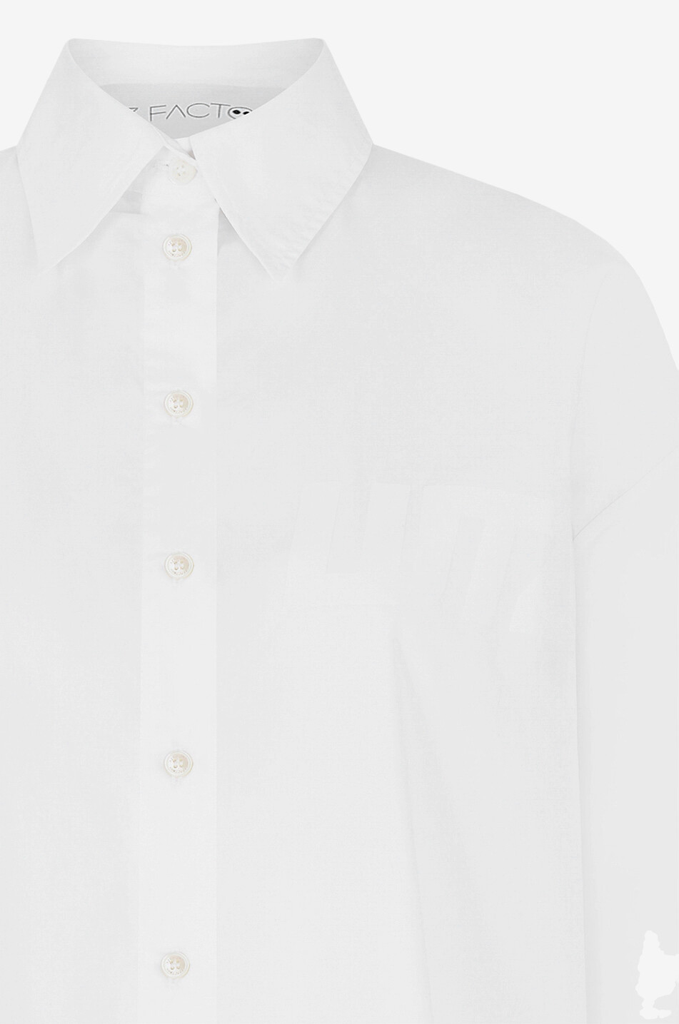 AZ FACTORY Mini robe chemise oversize Parachute Femme BLANC 3