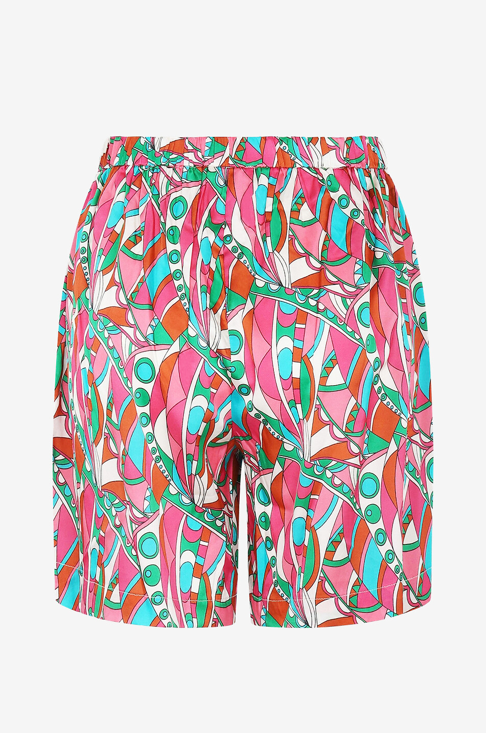 JOYCE & GIRLS Nice silk and viscose shorts Women MULTI COLOURED 3 2