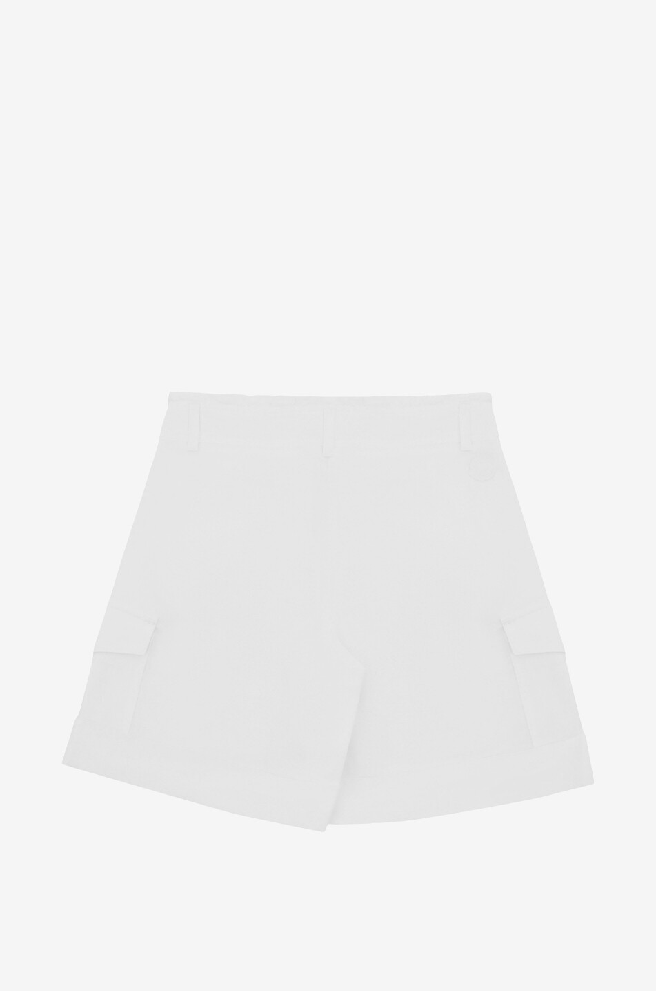 MONCLER Short cargo fille en toile de coton Fille BLANC 2