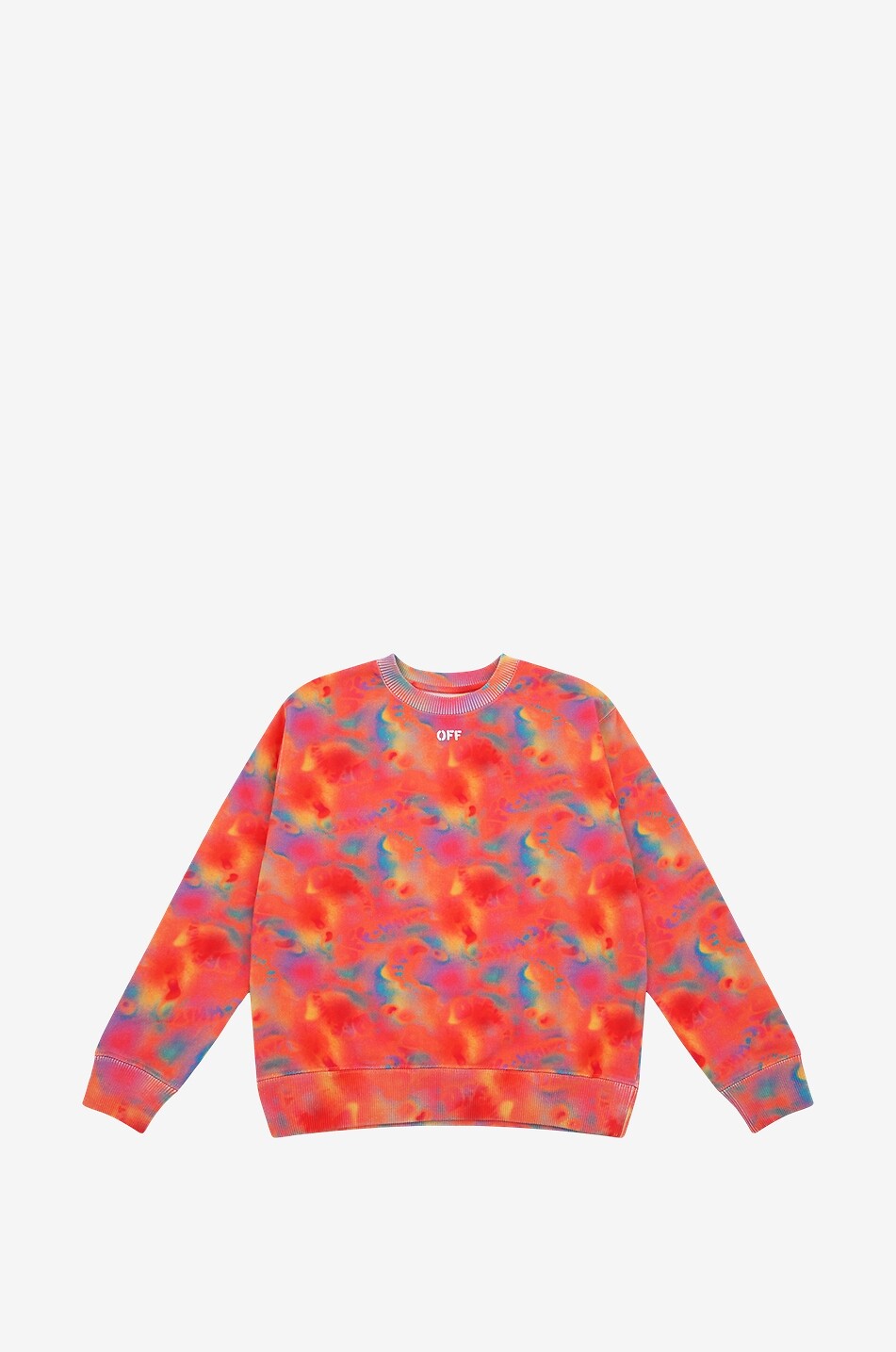 Sweat-shirt à col rond fille Abstract AOP