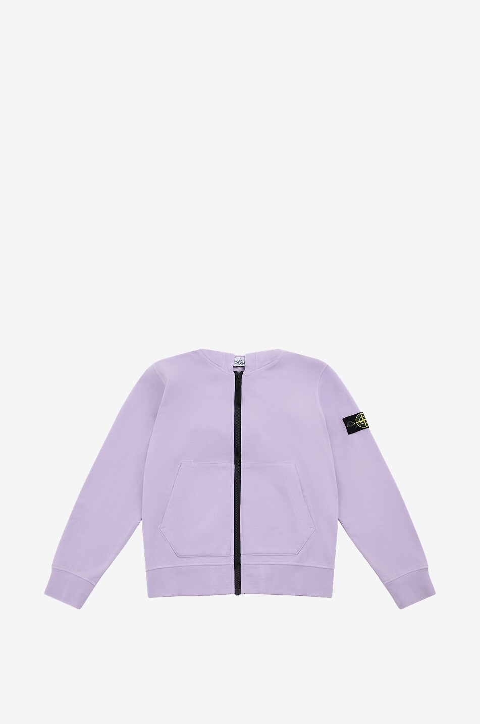 STONE ISLAND JUNIOR Sweat-shirt zippé à capuche garçon 60740 Garçon VIOLET CLAIR 1