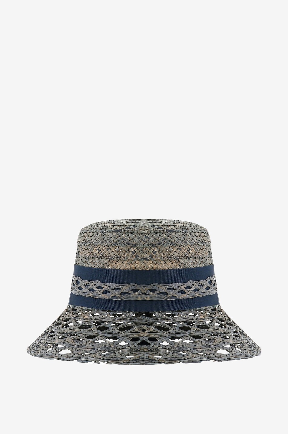 GI'N'GI Glockenhut aus Raffiabast Damen BLAU 1