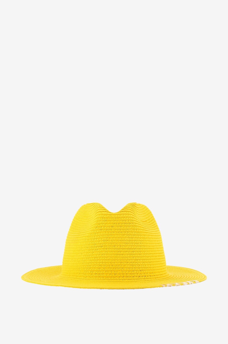 GI'N'GI Fedora-Hut aus Papierfasern Damen GELB 1