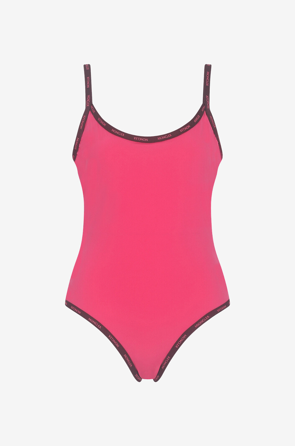 Logo strap one-piece swimsuit