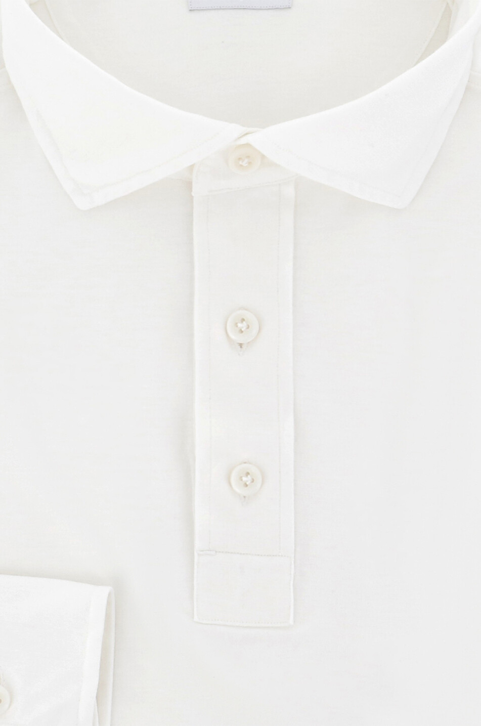 Langärmeliges Polohemd aus Baumwolle Mola