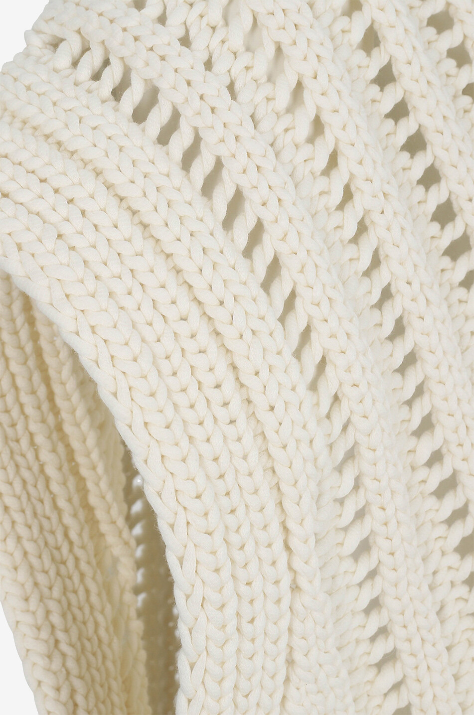 FORTE FORTE Pull à manches courtes en coton Femme Beige clair 3