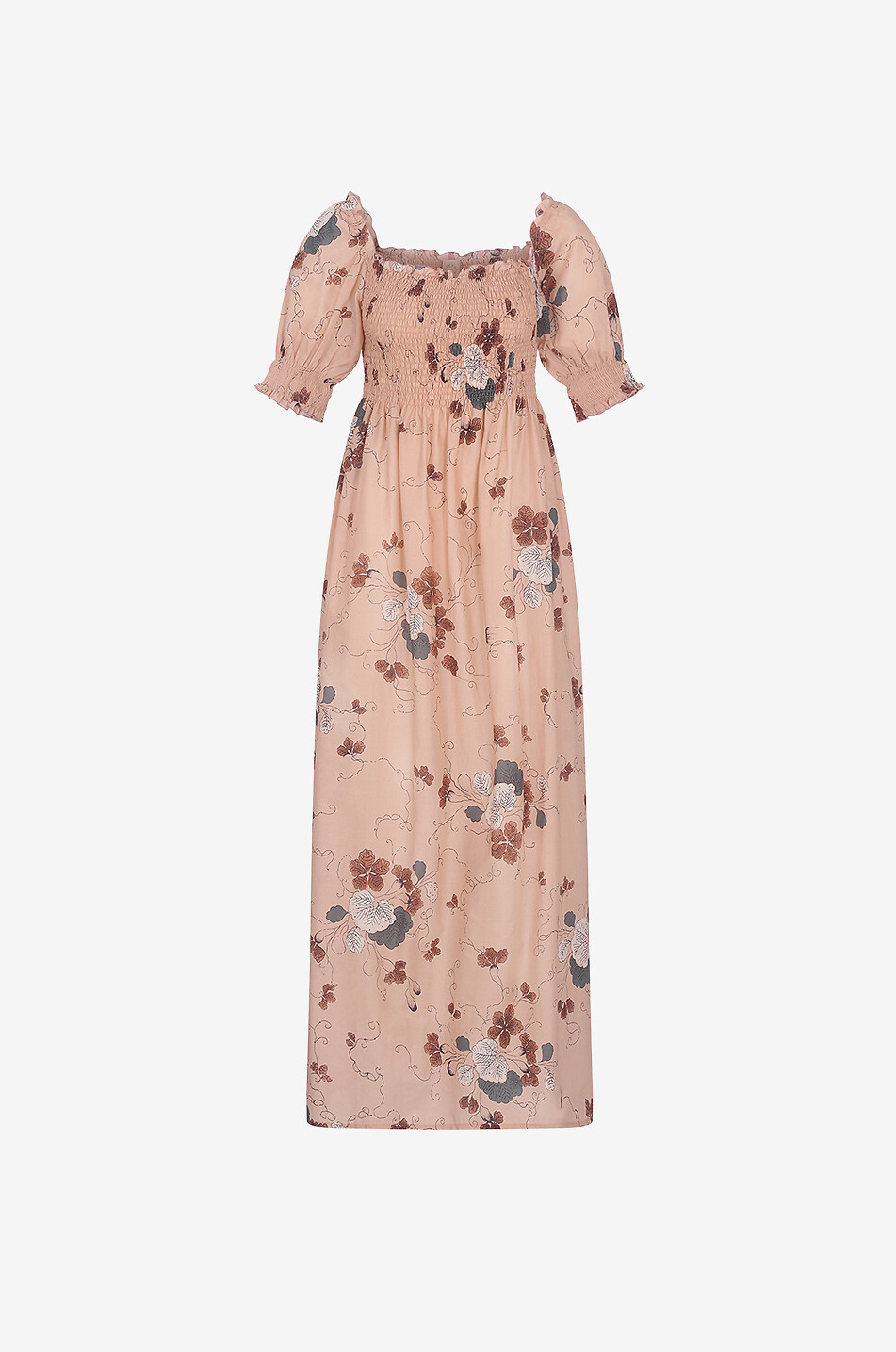 Langes Kleid aus Baumwolle Violett